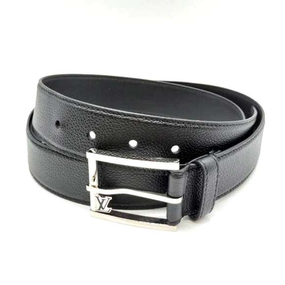 Louis Vuitton Saint-Germain Belt, Black Leather, Men's, M8355, LOUISVUITTON - Picture 1 of 9